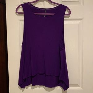 Purple cotton tank